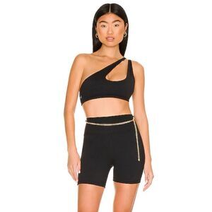 WeWoreWhat Bike Short in Black Slim Fit Sporty Shorts Summer